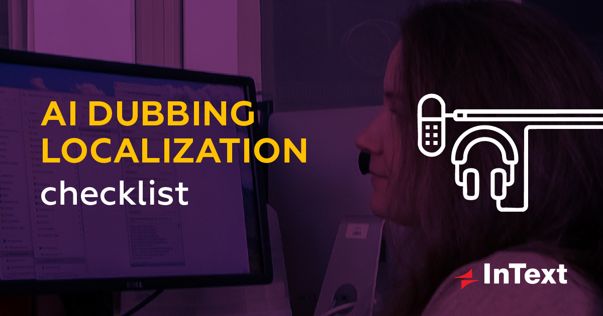 AI dubbing localization checklist